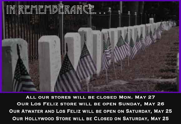 Box Bros. Los Angeles wishes you a good Memorial Day