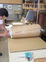 at Goodman Packing & Shipping we make sure its secure extra bubble wrap and a corrugated layer