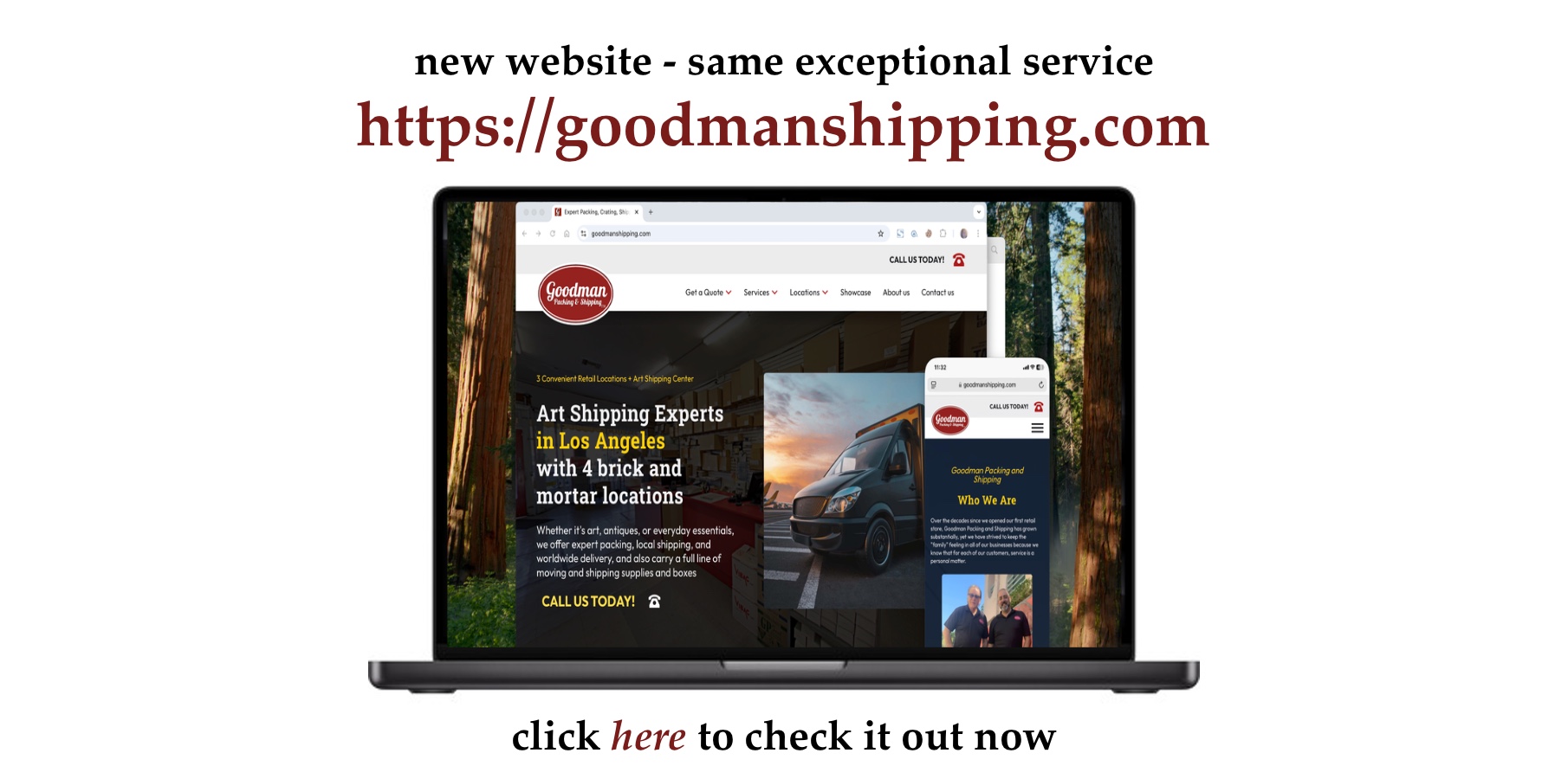 Check out our new website.We ship art or anything else worldwide. We specialize in art shipping, packing and logistics, antiques and delicate items. 